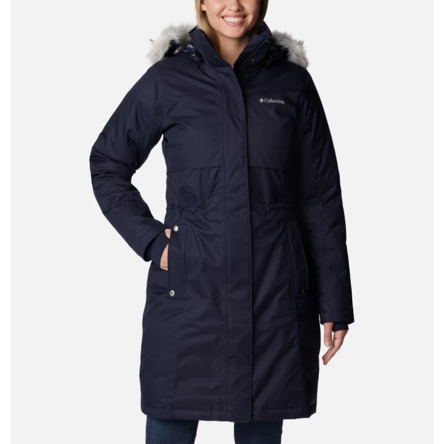 Columbia Women's Apres Arson Winter Long Down Jacket Dark Nocturnal