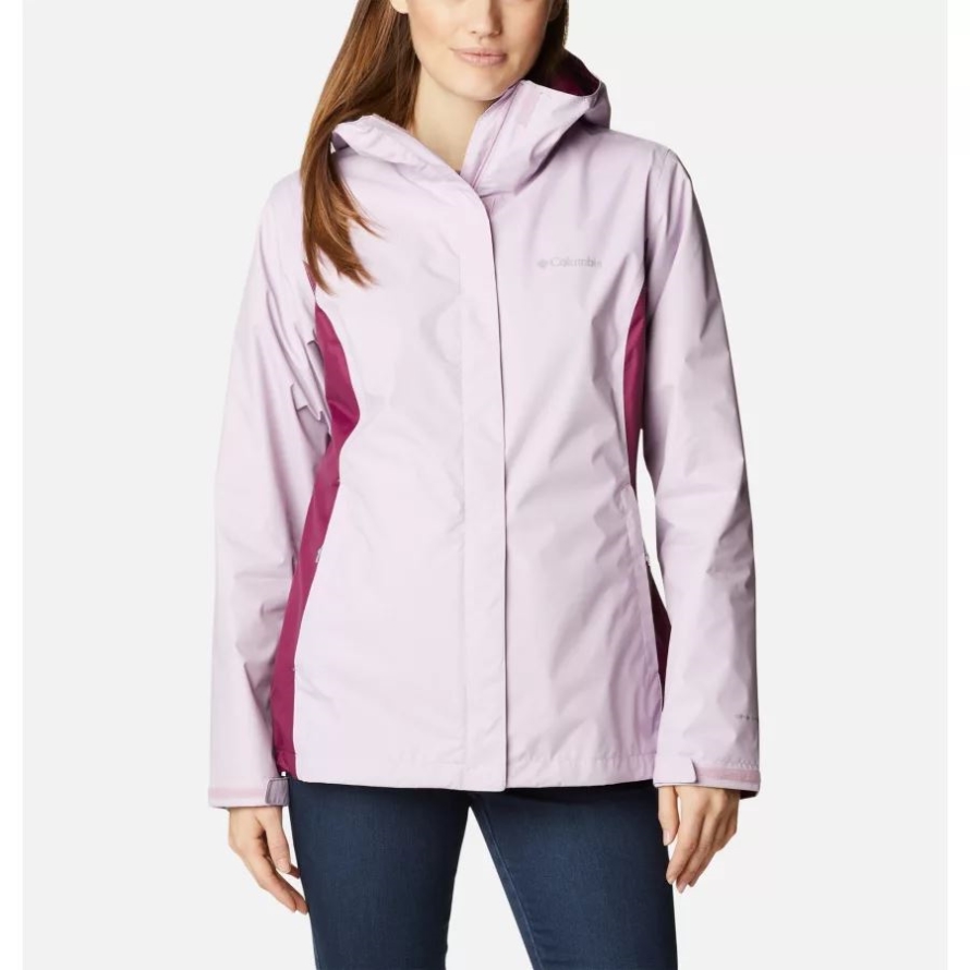 Columbia Women's Arcadia II Rain Jacket Aura/Marionberry