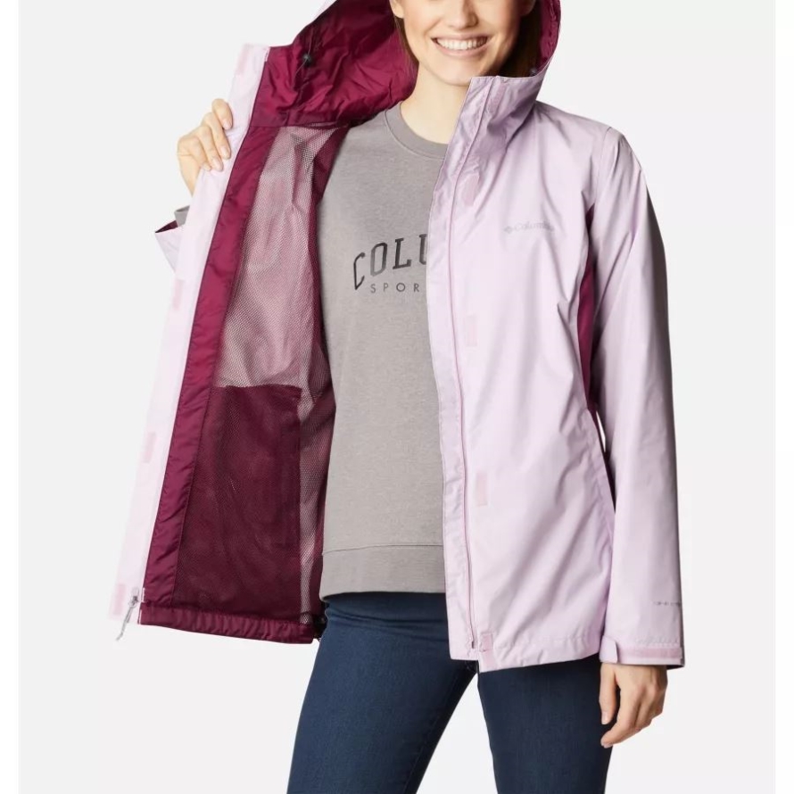Columbia Women's Arcadia II Rain Jacket Aura/Marionberry