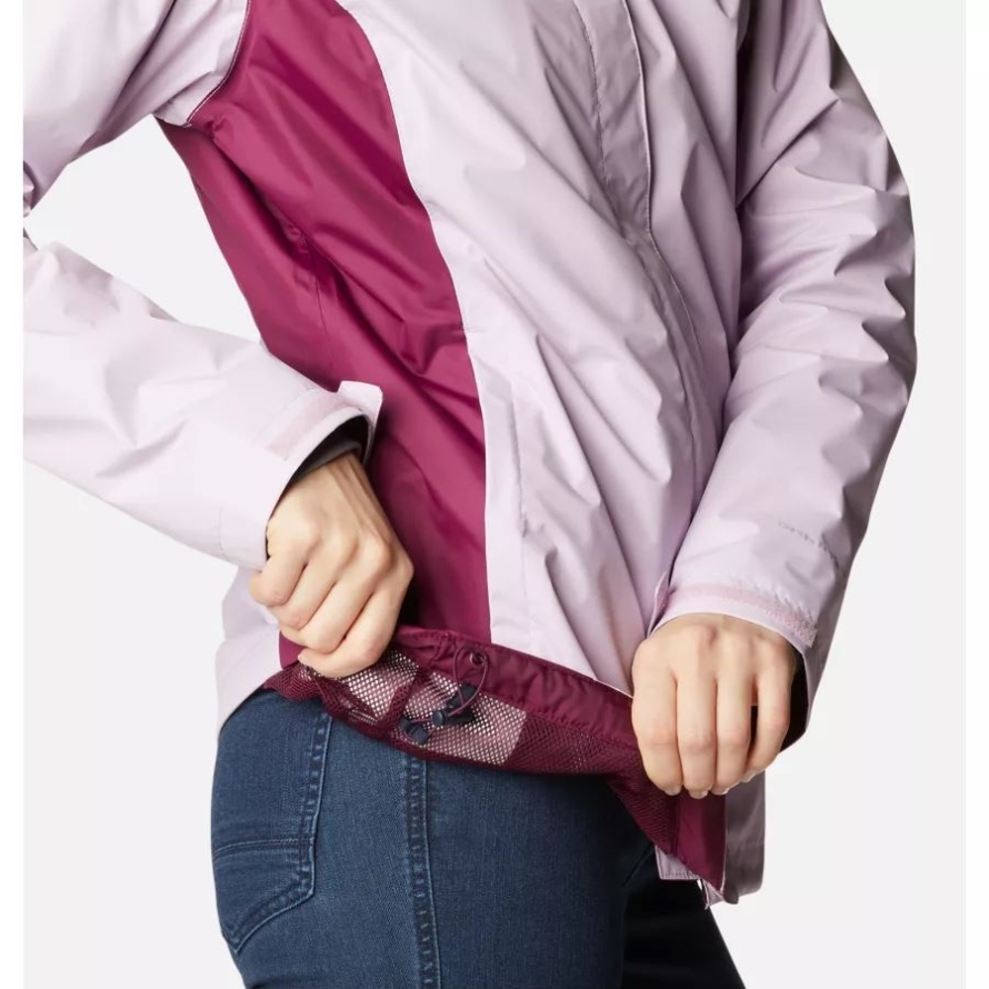 Columbia Women's Arcadia II Rain Jacket Aura/Marionberry