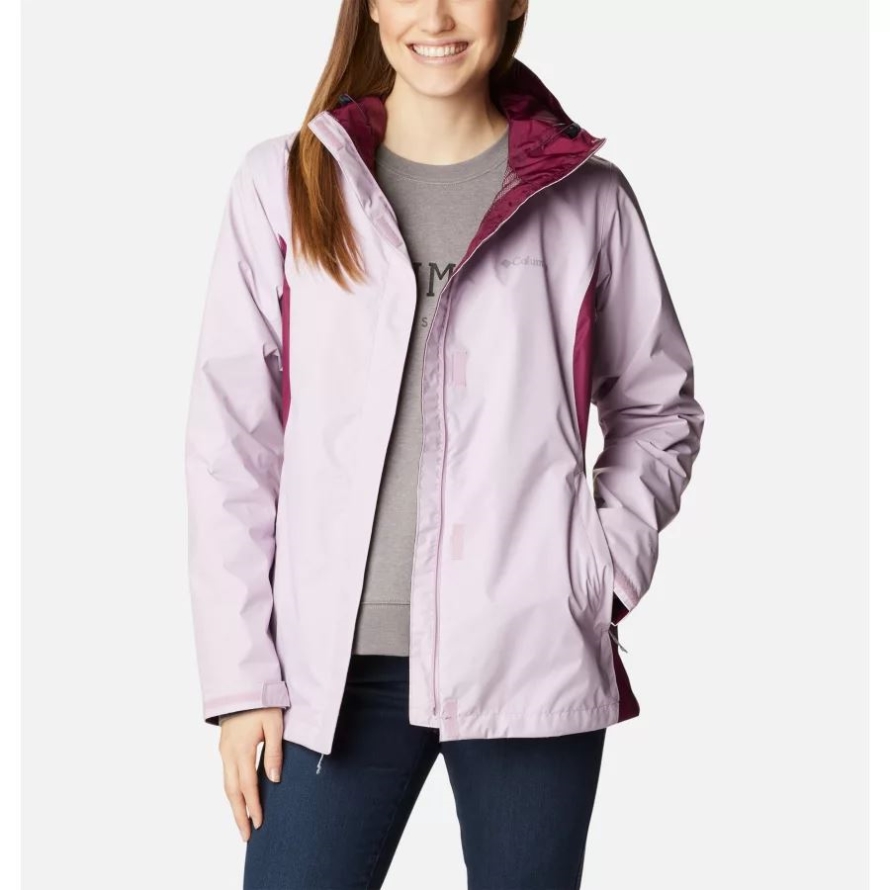 Columbia Women's Arcadia II Rain Jacket Aura/Marionberry