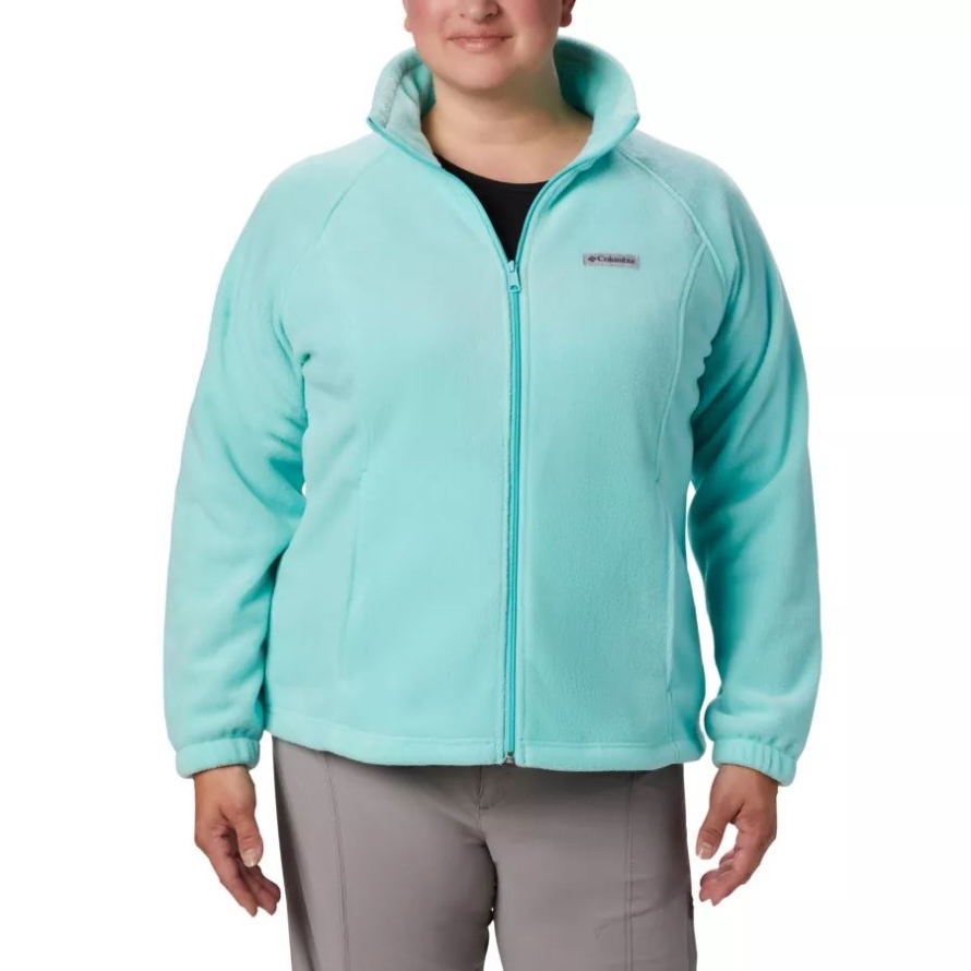 Columbia Women's Benton Springs Full Zip Plus Size Aquarium