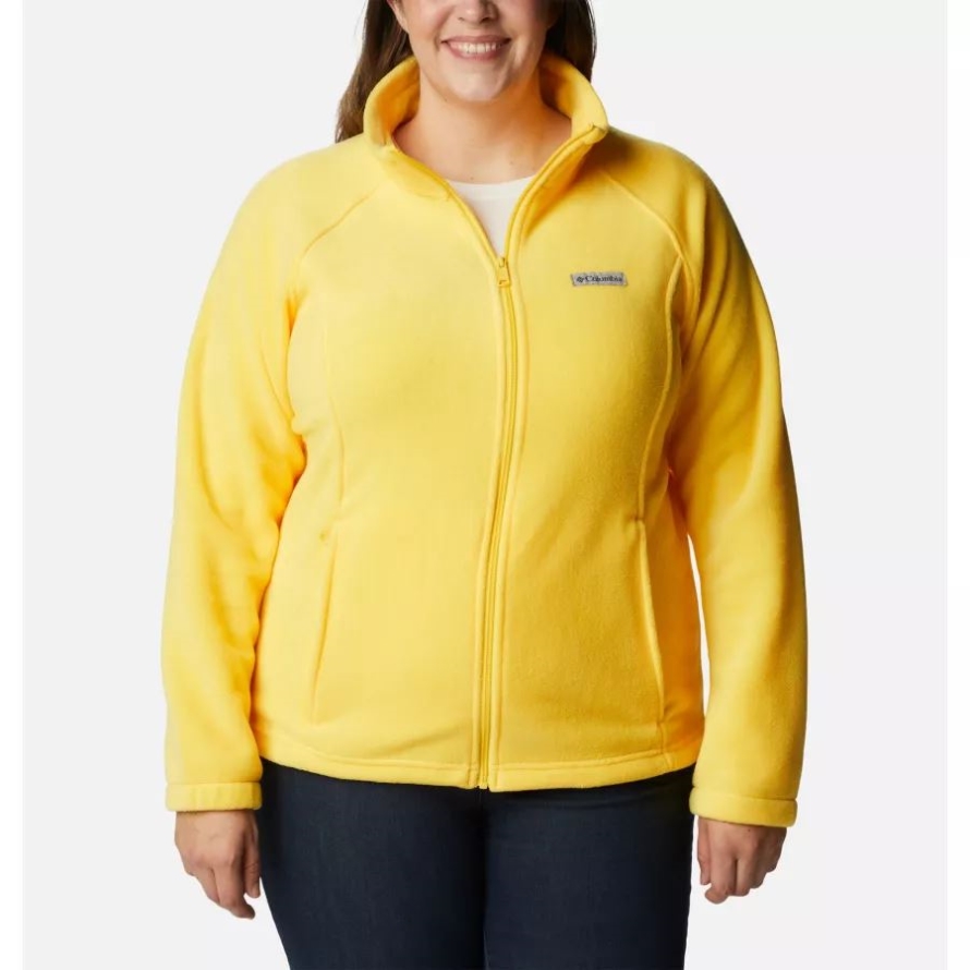 Columbia Women's Benton Springs Full Zip Plus Size Sun Glow