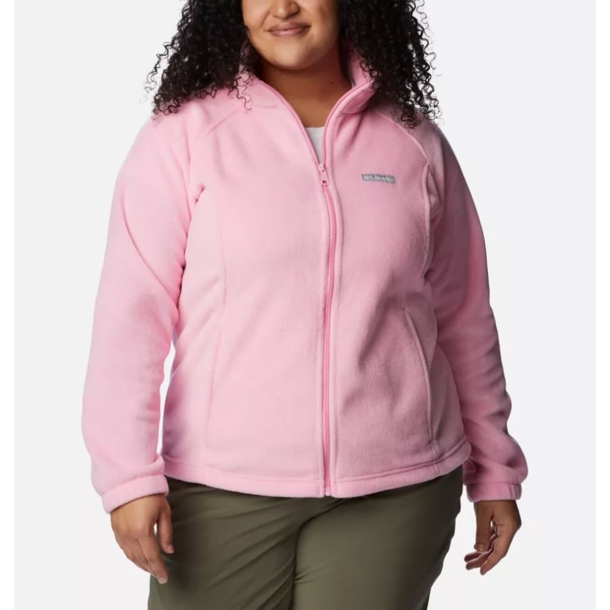 Columbia Women's Benton Springs Full Zip Plus Size Wild Rose
