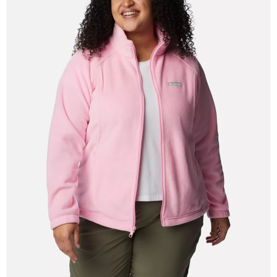 Columbia Women's Benton Springs Full Zip Plus Size Wild Rose
