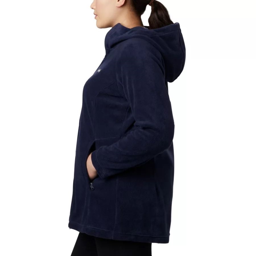 Columbia Women's Benton Springs II Long Hoodie Plus Size Dark Nocturnal
