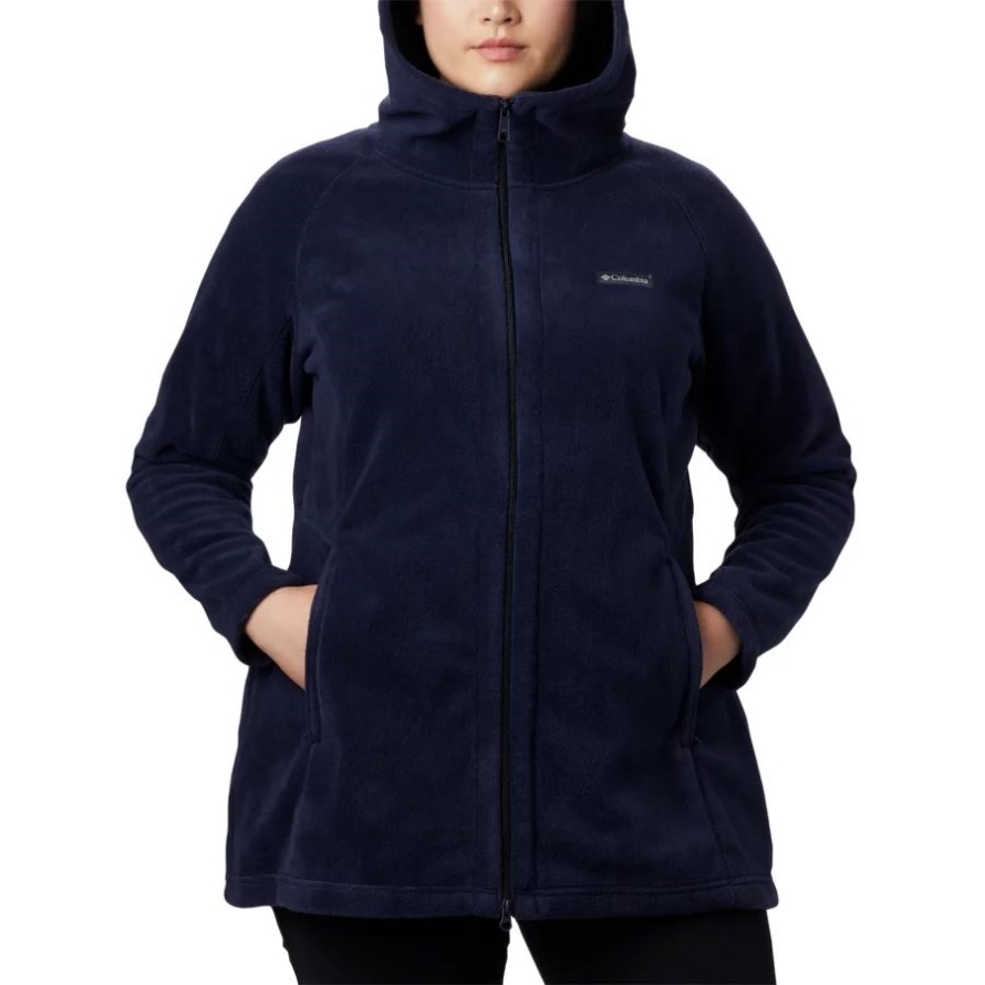 Columbia Women's Benton Springs II Long Hoodie Plus Size Dark Nocturnal