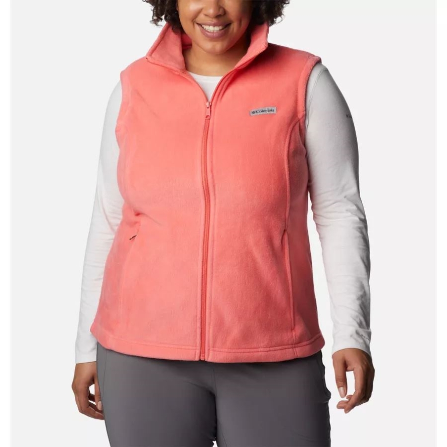 Columbia Women's Benton Springs Vest Plus Size Blush Pink
