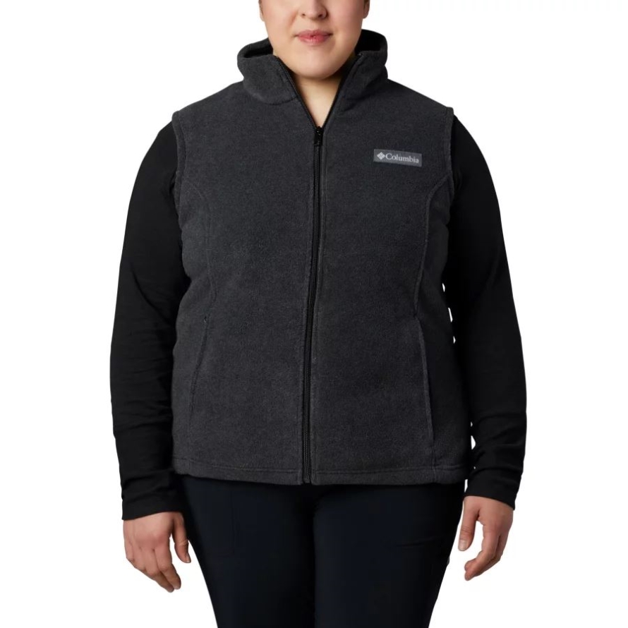 Columbia Women's Benton Springs Vest Plus Size Charcoal Heather