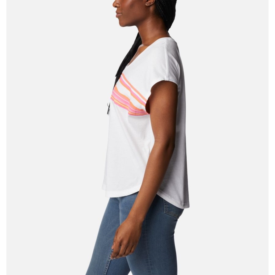 Columbia Women's Bluebird Days Modern T-Shirt White/Peaceful Perspective Graphic