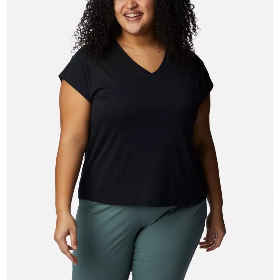 Columbia Women's Boundless Beauty Tee Plus Size Black