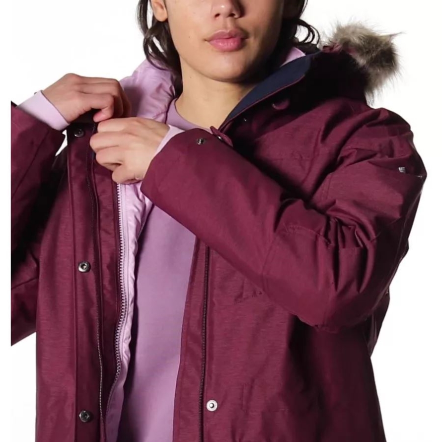 Columbia Women's Carson Pass 3-in-1 Waterproof Jacket Marionberry