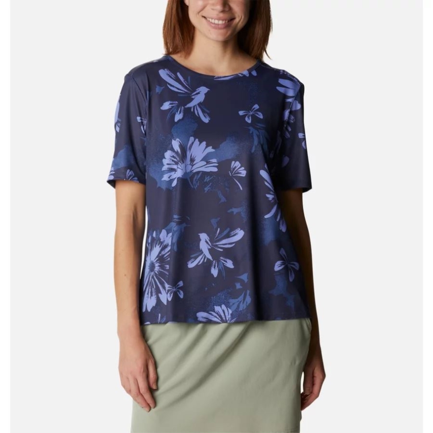 Columbia Women's Chill River Technical T-Shirt Nocturnal Daisy Party