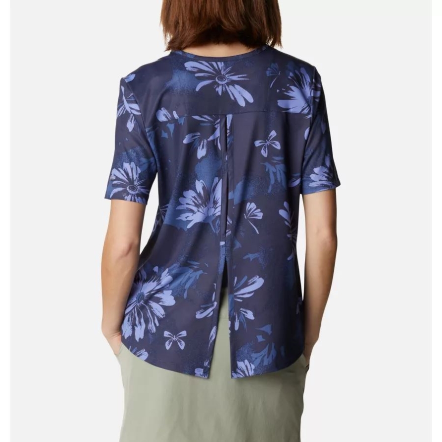 Columbia Women's Chill River Technical T-Shirt Nocturnal Daisy Party