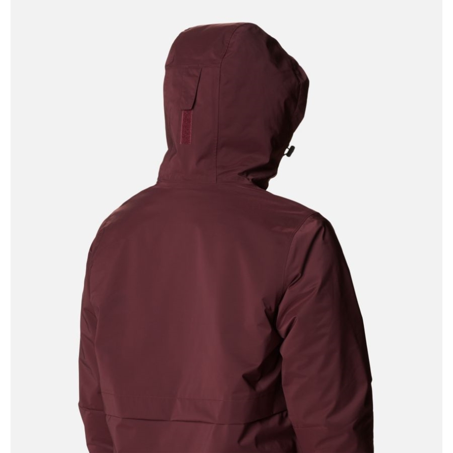 Columbia Women's Clermont Lined Rain Jacket Malbec