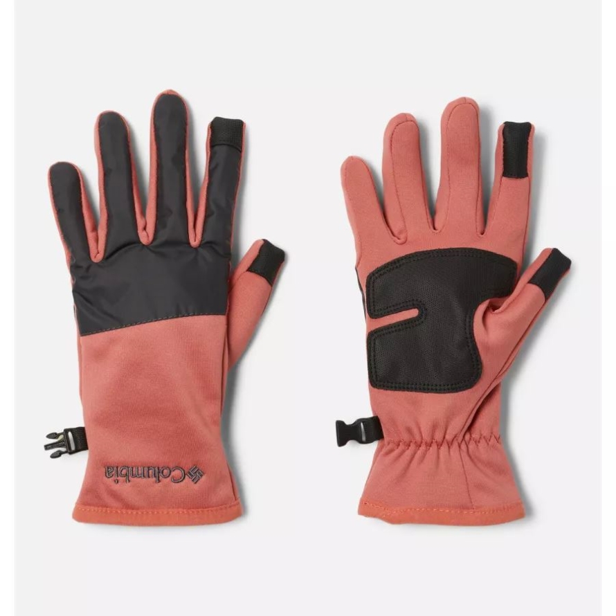 Columbia Women's Cloudcap Fleece Gloves Dark Coral/Shark