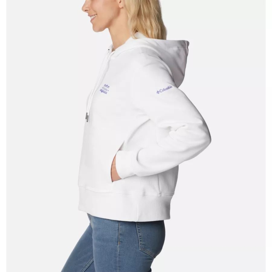 Columbia Women's Columbia Lodge Hoodie White/Bordered Beauty Graphic