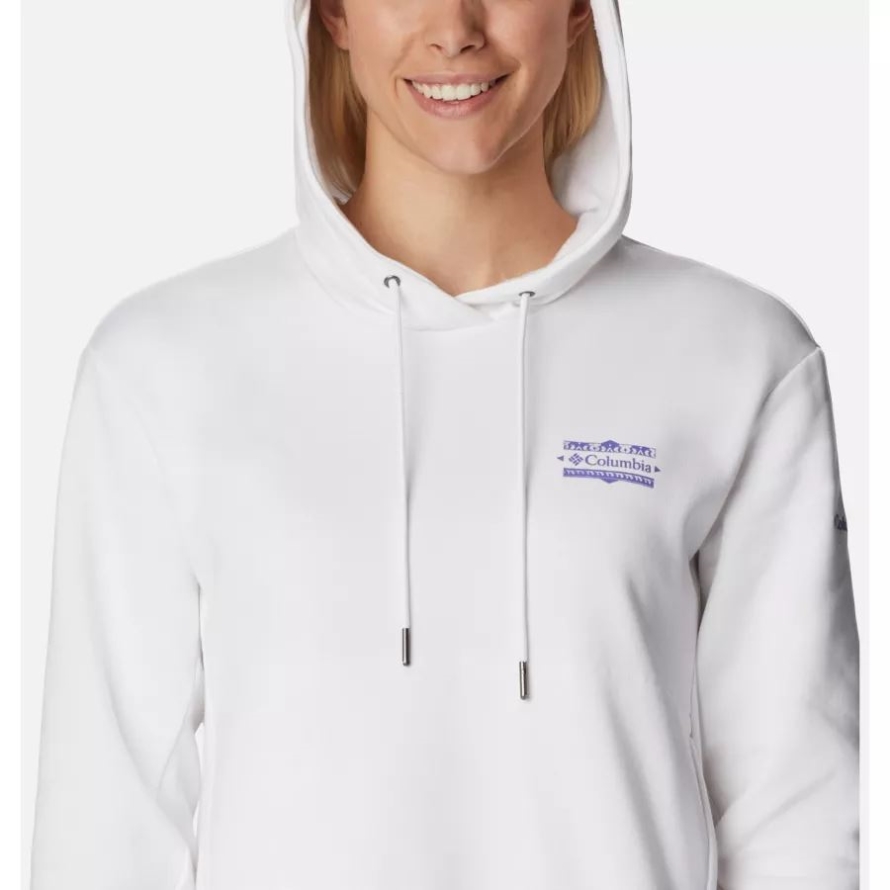Columbia Women's Columbia Lodge Hoodie White/Bordered Beauty Graphic