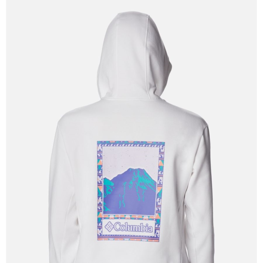Columbia Women's Columbia Lodge Hoodie White/Bordered Beauty Graphic