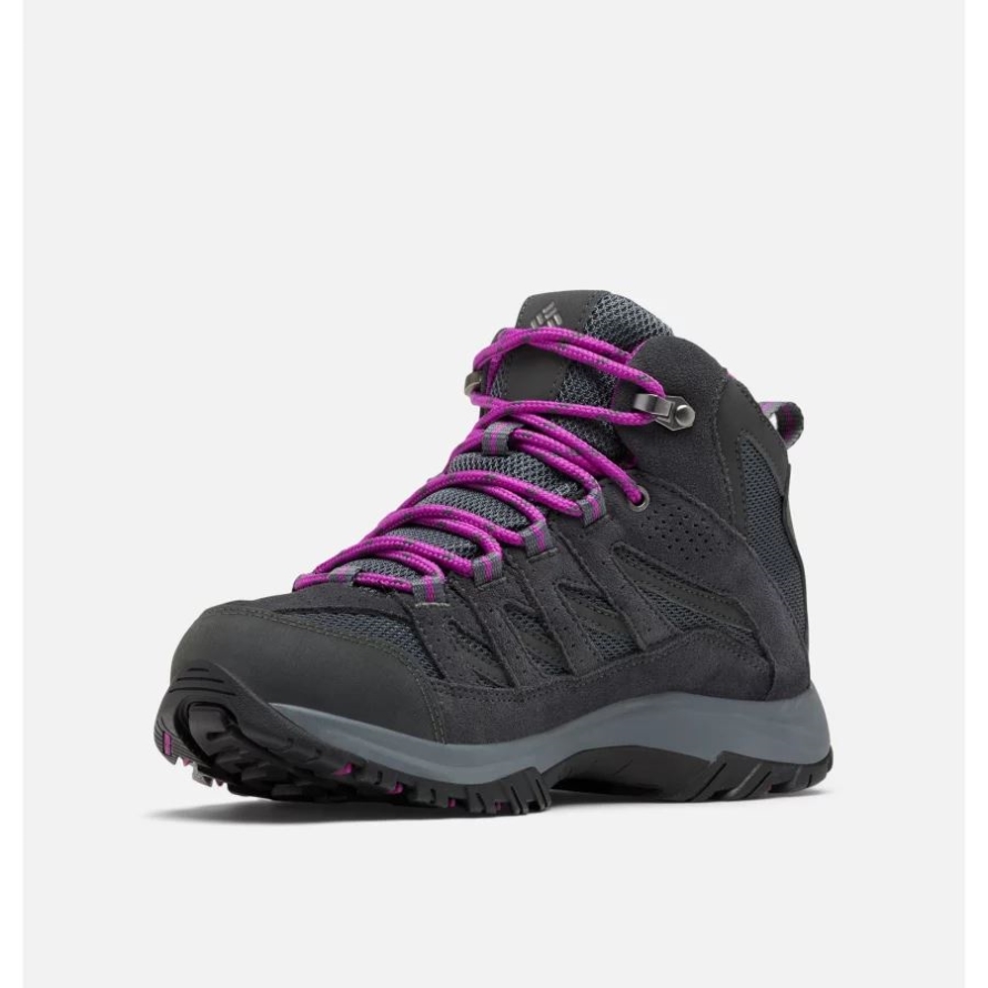 Columbia Women's Crestwood Mid Waterproof Hiking Boot Graphite/Bright Plum