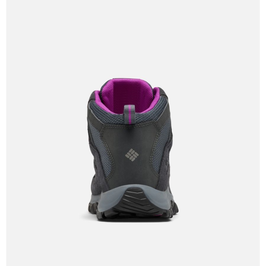 Columbia Women's Crestwood Mid Waterproof Hiking Boot Graphite/Bright Plum