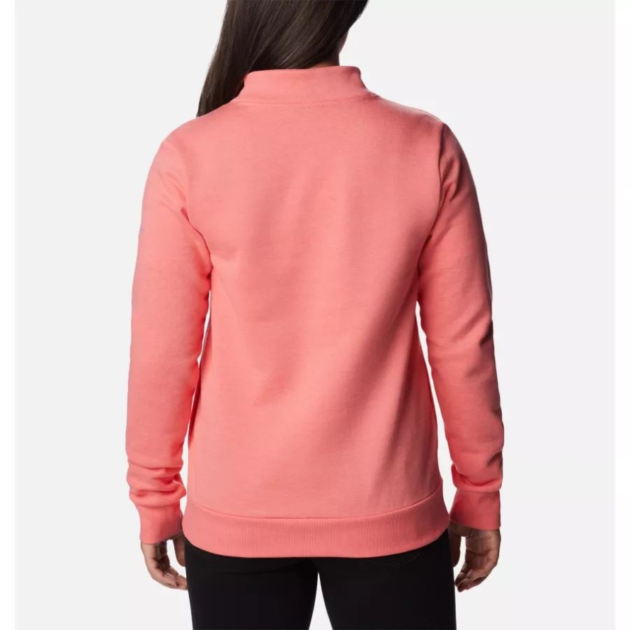 Columbia Women's Hart MountainQuarter Zip Fleece Pullover Blush Pink Heather