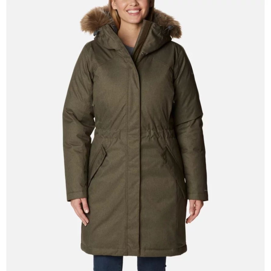 Columbia Women's Juniper Ridge Omni-Heat Infinity Down Parka Olive Green