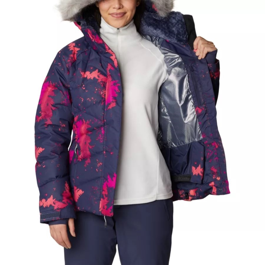 Columbia Women's Lay D Down II Jacket Nocturnal Lookup Print
