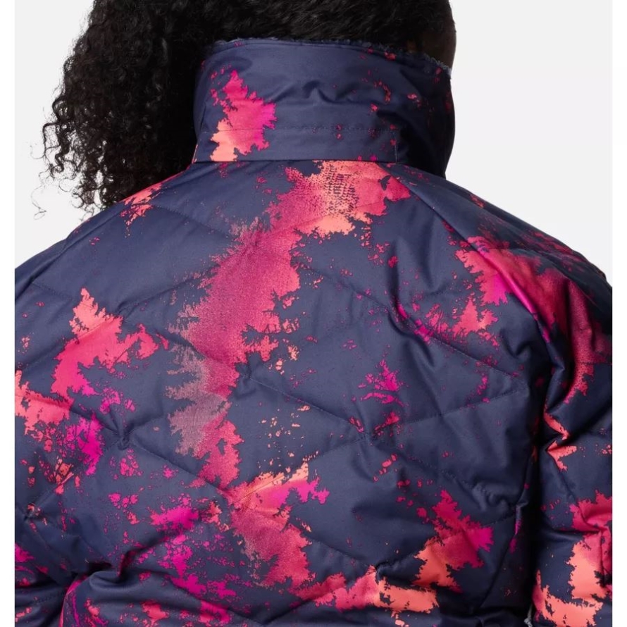 Columbia Women's Lay D Down II Jacket Plus Size Nocturnal Lookup Print