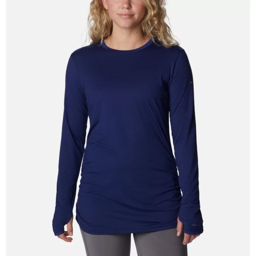 Columbia Women's Leslie Falls Long Sleeve Shirt Dark Sapphire