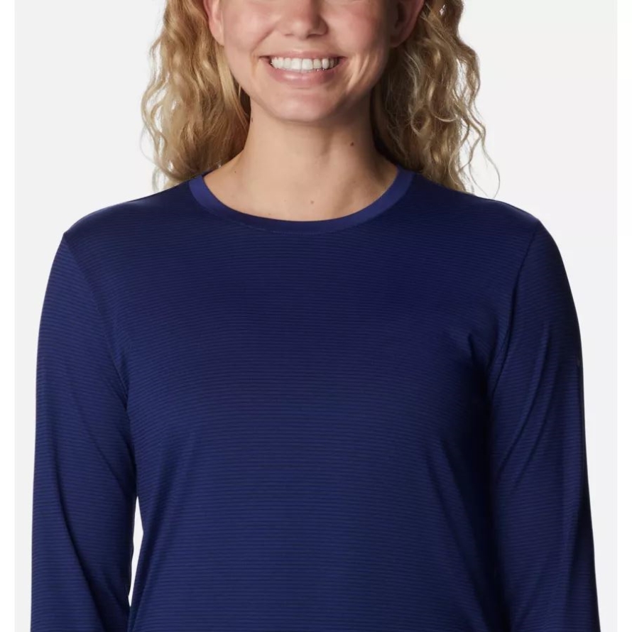 Columbia Women's Leslie Falls Long Sleeve Shirt Dark Sapphire