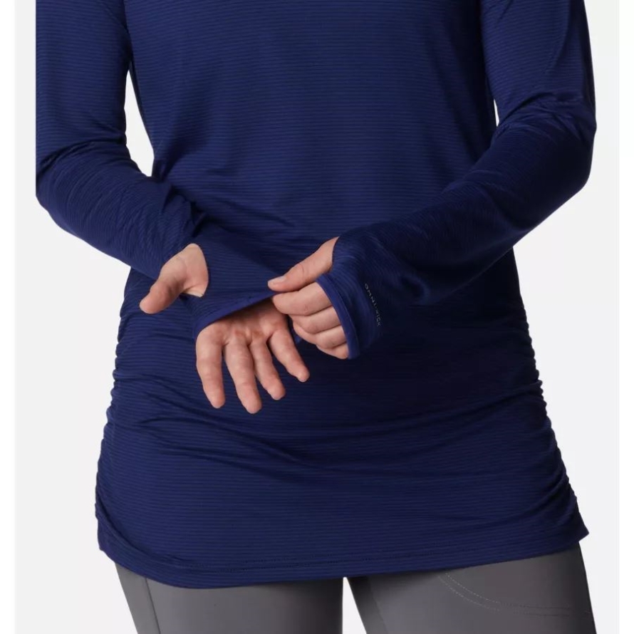 Columbia Women's Leslie Falls Long Sleeve Shirt Dark Sapphire