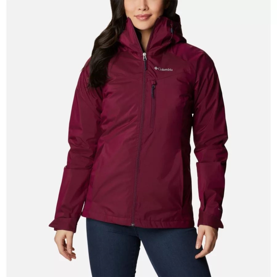 Columbia Women's Oak Ridge Interchange Jacket Marionberry Sheen