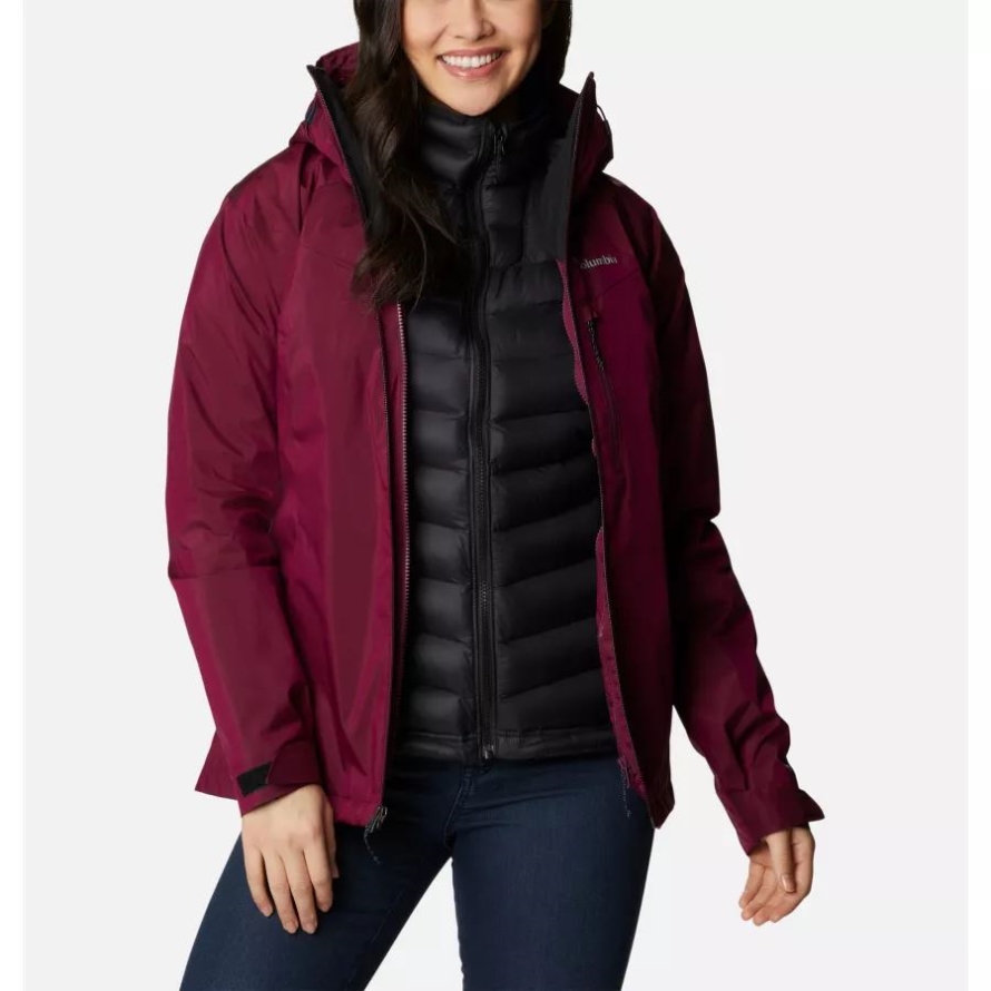 Columbia Women's Oak Ridge Interchange Jacket Marionberry Sheen