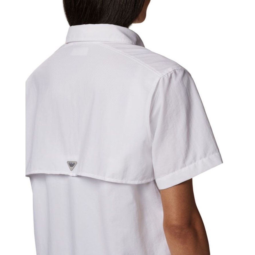 Columbia Women's PFG Bahama Short Sleeve Shirt White