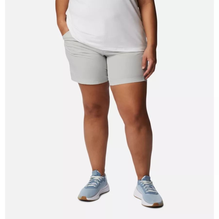 Columbia Women's PFG Coral Point III Shorts Plus Size Cool Grey
