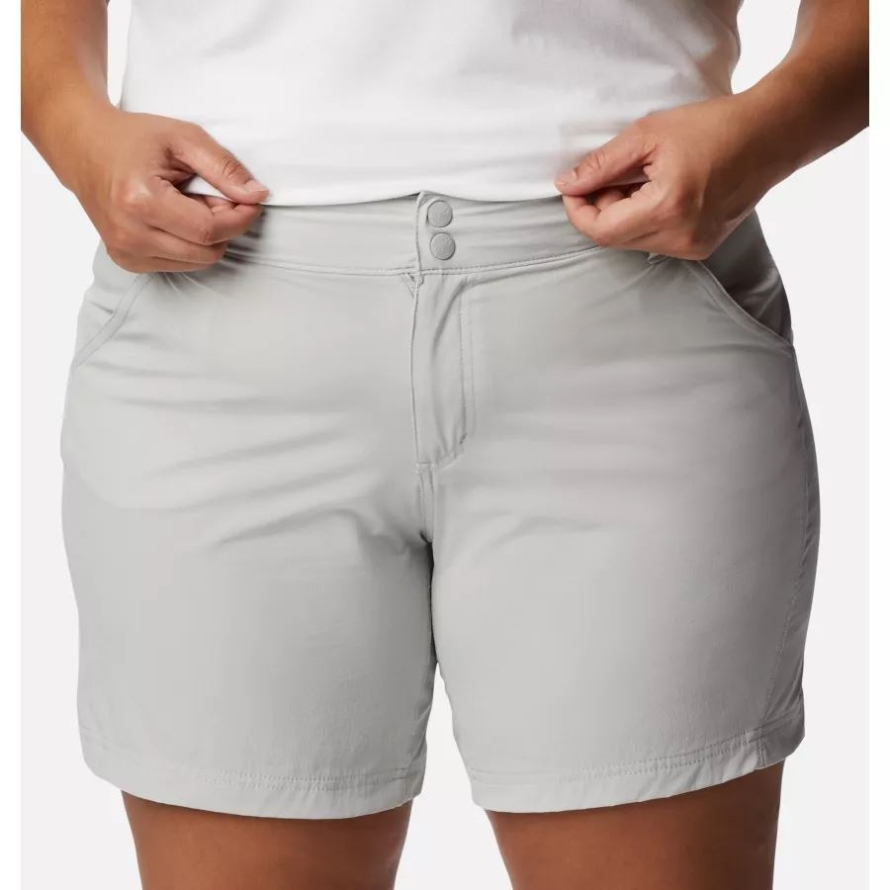 Columbia Women's PFG Coral Point III Shorts Plus Size Cool Grey