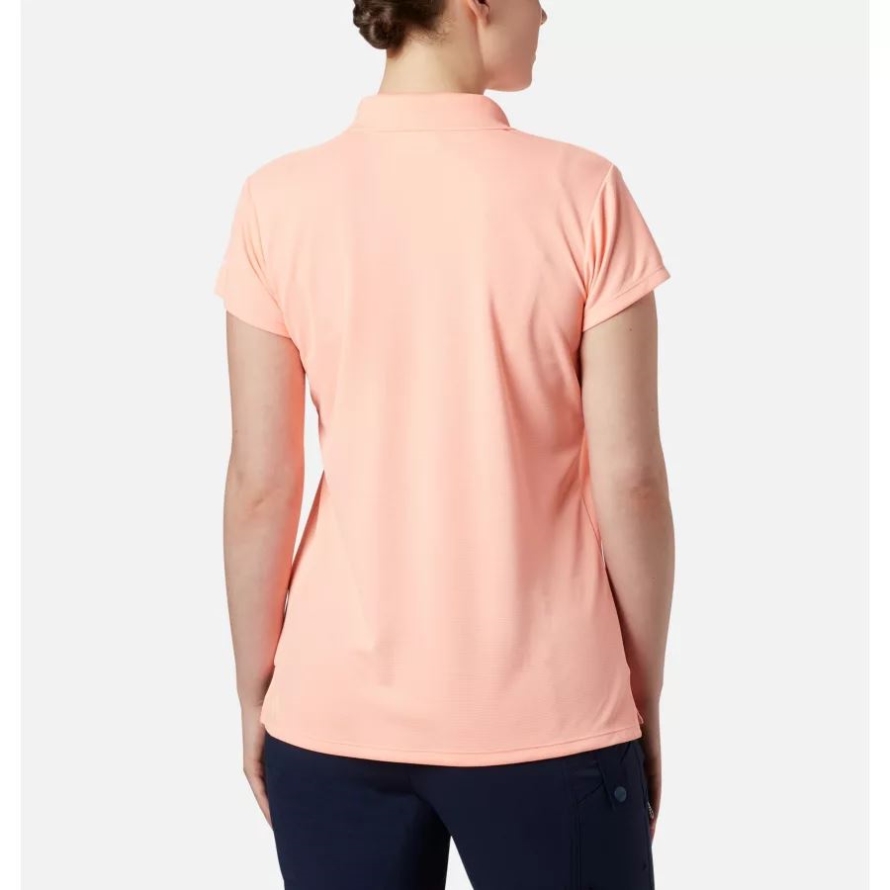 Columbia Women's PFG Innisfree Short Sleeve Polo Tiki Pink