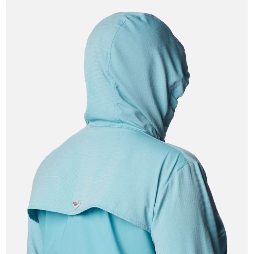 Columbia Women's PFG Tamiami Hoodie Plus Size Sea Wave/Deep Marine