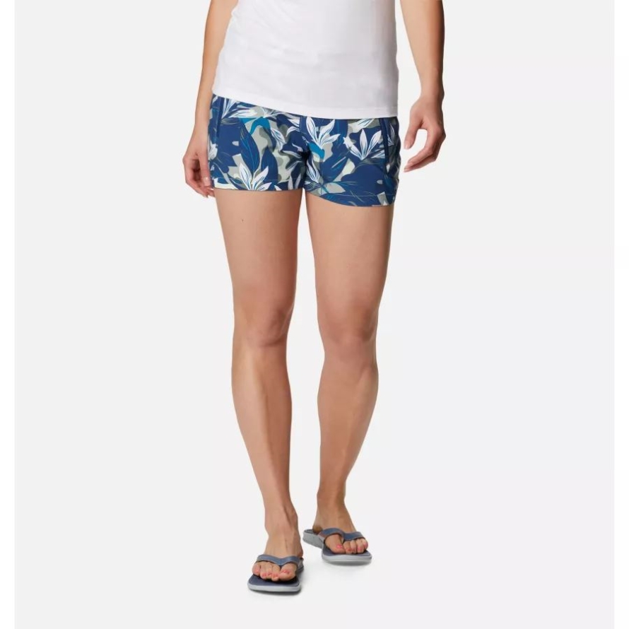Columbia Women's PFG Tidal II Shorts Safari Hidden Paradise