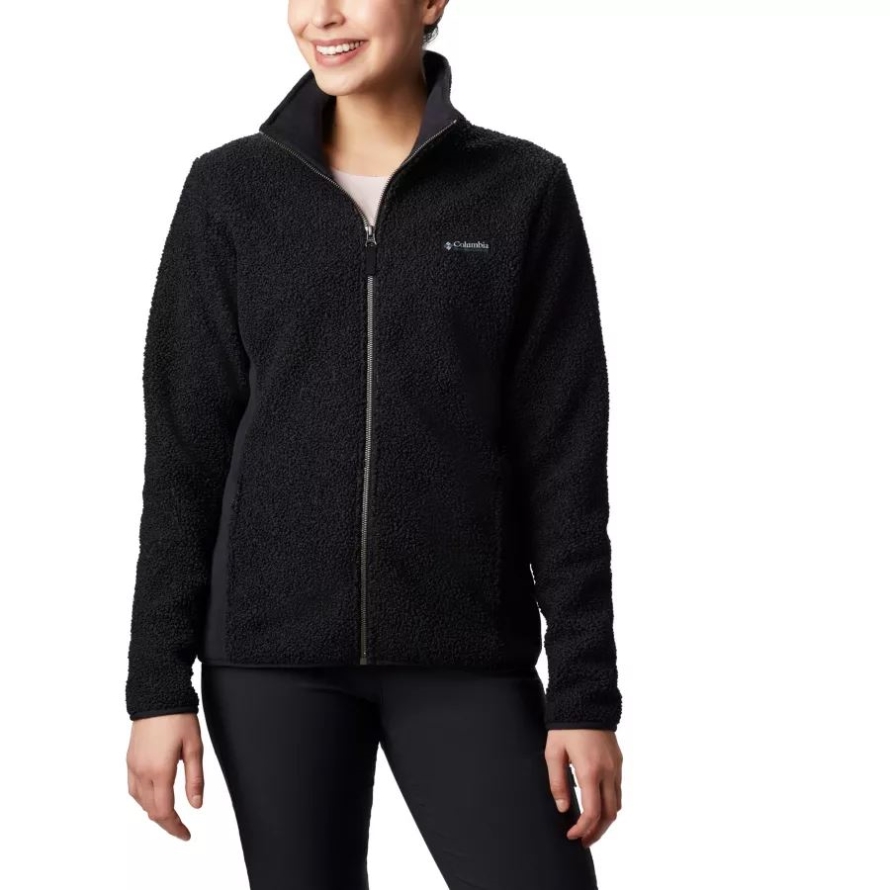Columbia Women's Panorama Sherpa Fleece Jacket Black