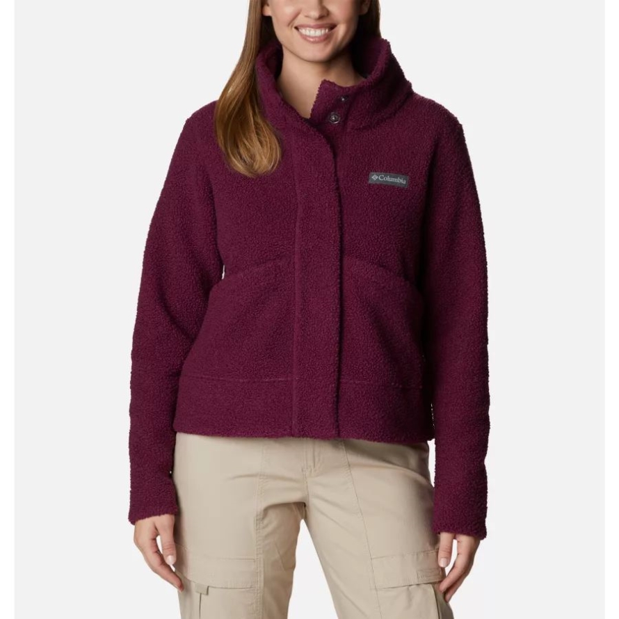 Columbia Women's Panorama Snap Fleece Jacket Marionberry