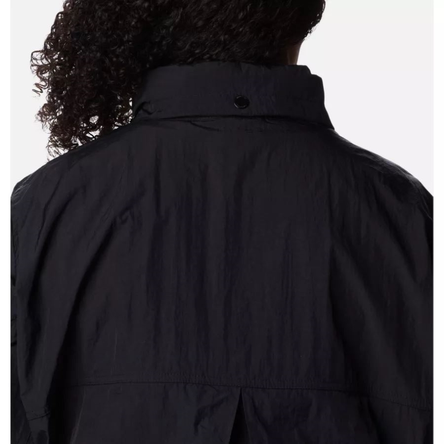 Columbia Women's Paracutie Windbreaker Plus Size Black