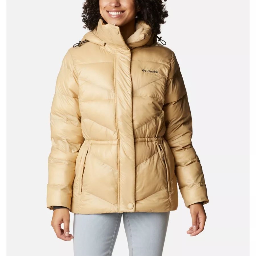 Columbia Women's Peak to Park II Insulated Hooded Jacket Beach Gunmetal