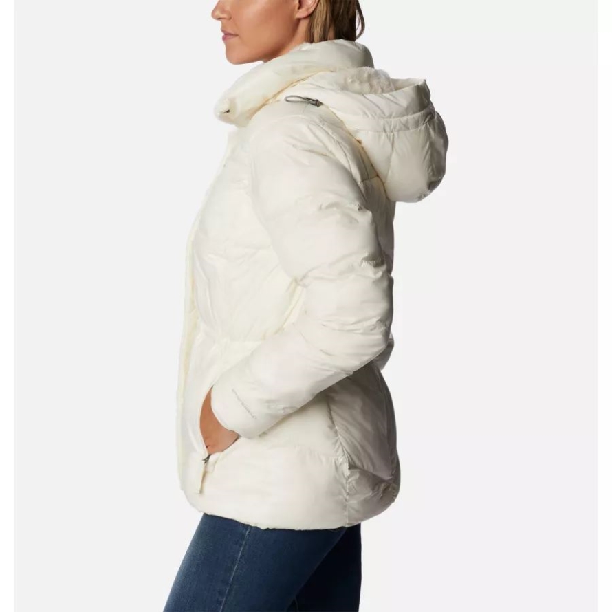 Columbia Women's Peak to Park II Insulated Hooded Jacket Chalk Gunmetal