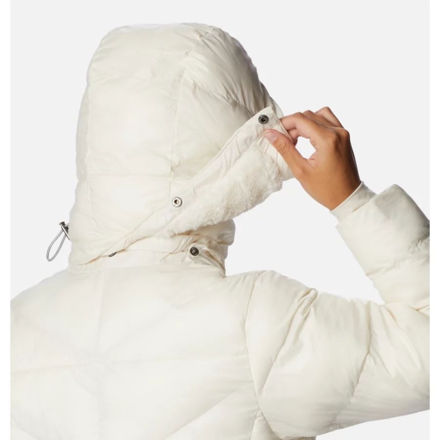 Columbia Women's Peak to Park II Insulated Hooded Jacket Chalk Gunmetal