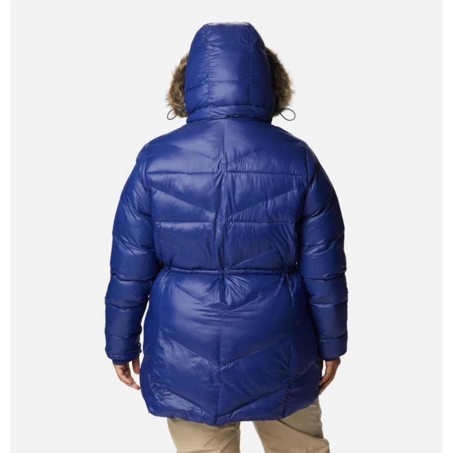 Columbia Women's Peak to Park Mid Insulated Jacket Plus Size Dark Sapphire Gunmetal