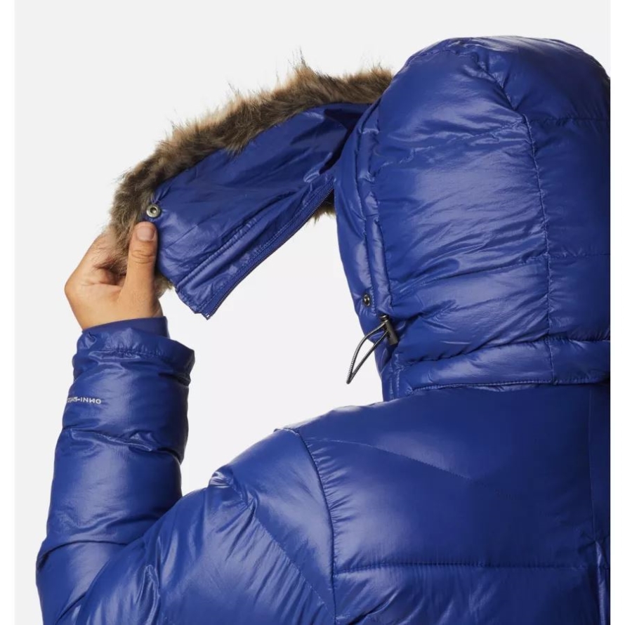 Columbia Women's Peak to Park Mid Insulated Jacket Plus Size Dark Sapphire Gunmetal