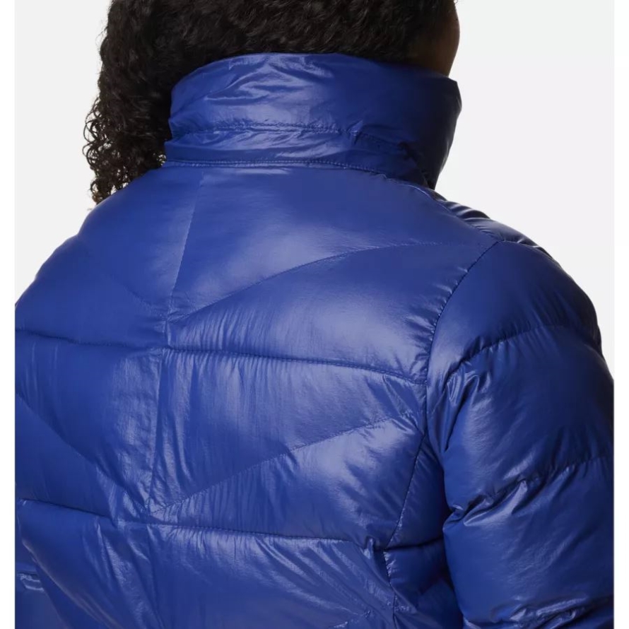 Columbia Women's Peak to Park Mid Insulated Jacket Plus Size Dark Sapphire Gunmetal