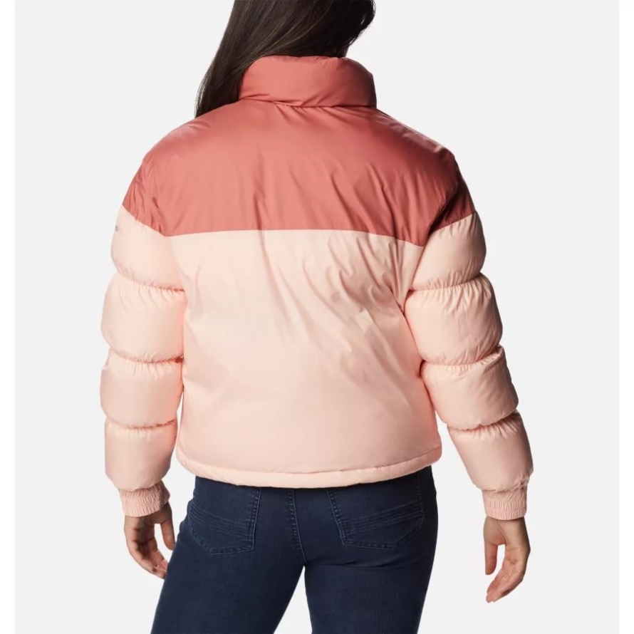Columbia Women's Pike Lake Cropped Jacket Peach Blossom/Dark Coral